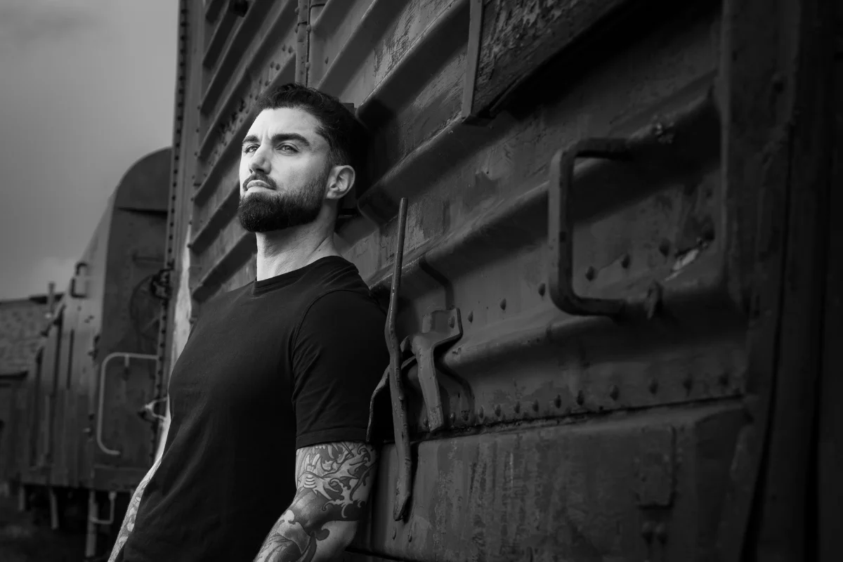 Chris Mullin Photography - Portraits - Male B&W - Chris 1 - Victoria, BC