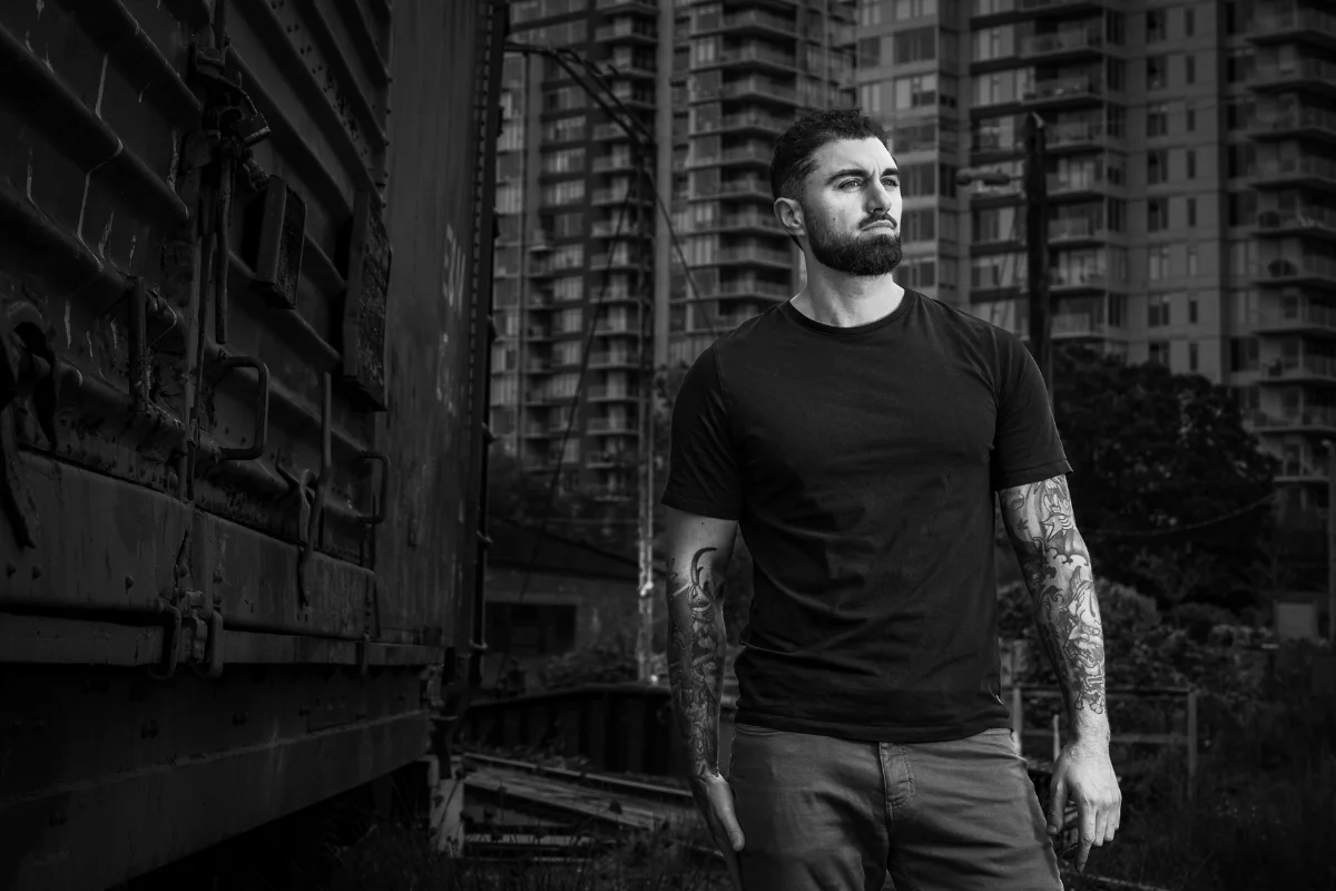 Chris Mullin Photography - Portraits - Male B&W - Chris 2 - Victoria, BC